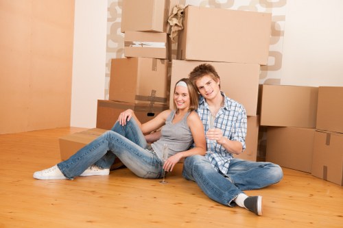 Packing and loading household items for a West Ealing relocation