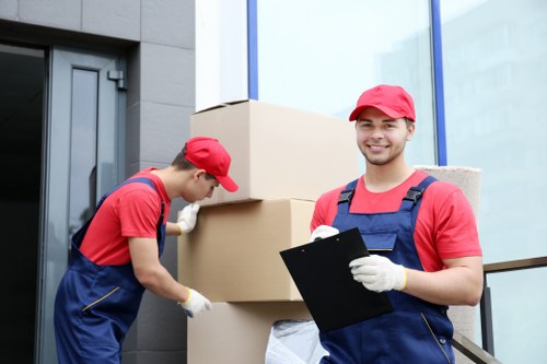 Commercial movers supporting a business relocation in West Ealing