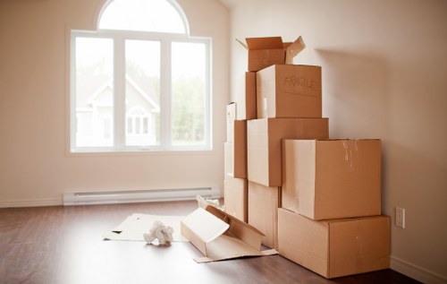 Furniture handling during a local relocation in West Ealing