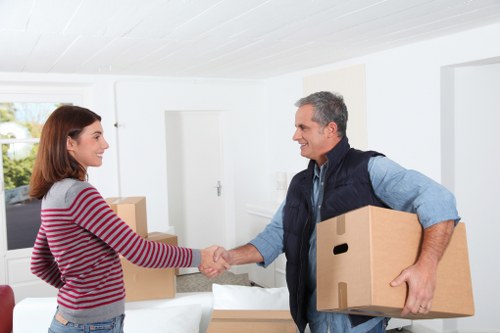Local removal van helping with a property move in West Ealing