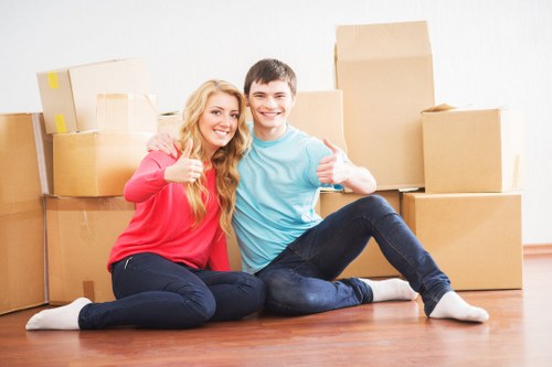 West Ealing moving van prepared for a residential relocation
