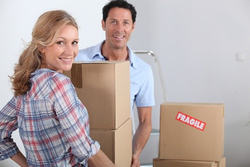 Furniture handling during a West Ealing house move