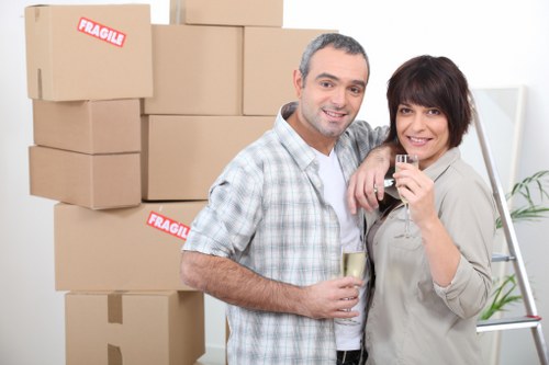 Removal vehicle used for furniture and box transport in West Ealing